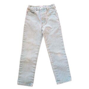 Vintage 80s Bongo by Gene Montesano Jeans Size 8 Mint Teal Wash Straight Leg Mad